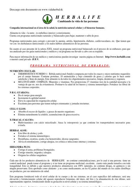 Carta Nutricional Pdf Nutrición Dieta Y Nutrición