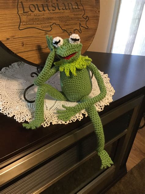 Crochet Kermit The Frog Handmade Crochet Frog Knit Or Crochet