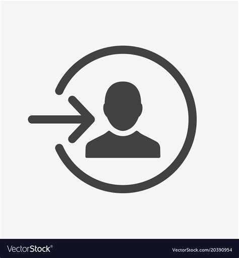 Login Icon Authorize Icon Log In Sign Royalty Free Vector