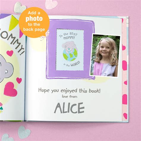 Personalized Childrens Tiny Tatty Teddy I Love You Mommy Book