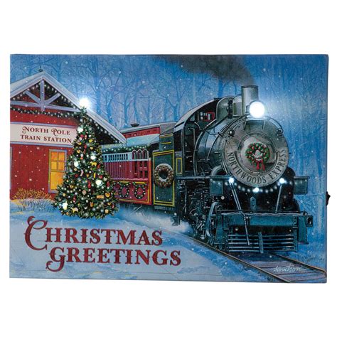 I purchased this in the spring, so i will be able to talk about longevity after the christmas season. Christmas Greetings Train Lighted Canvas by Northwoods ...