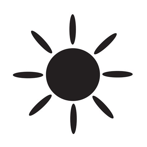 Sun Icon Symbol Sign 627759 Vector Art At Vecteezy
