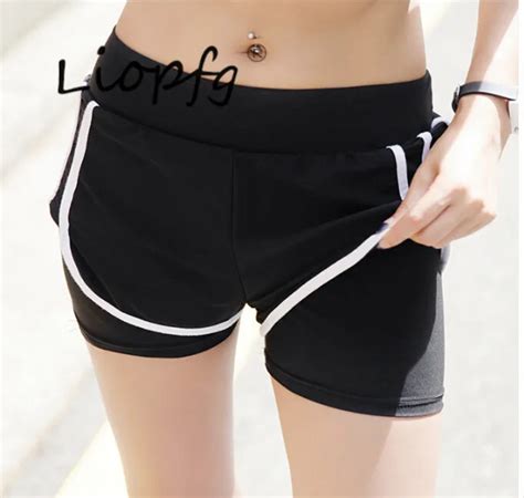 cool shorts women casual anti light hot shorts lined with high elastic fast drying shorts plus