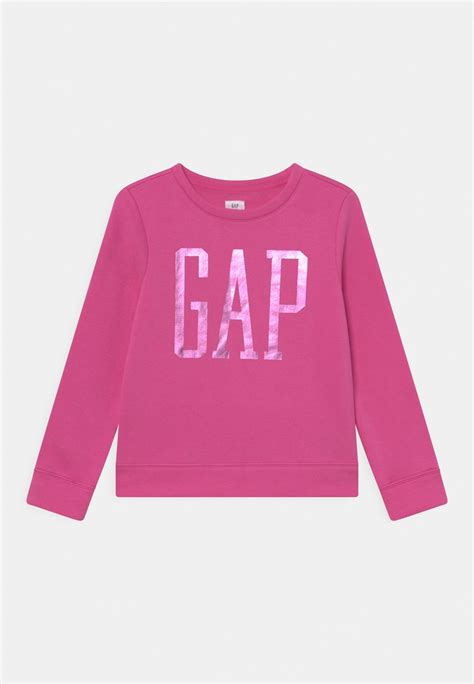 Gap Logo Crew Girls Sweatshirt Super Pink Neonpink Zalandode