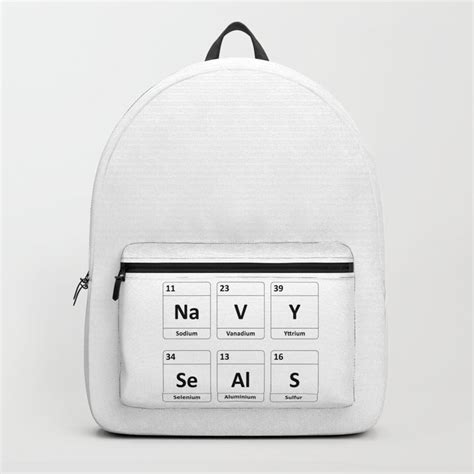 Navy Seals Periodic Table Elements Backpack By Norsetech Society6