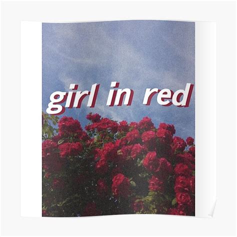 Girl In Red Posters Redbubble