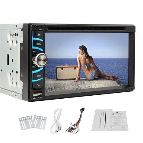 Inch Din Universal Car Stereo Radio Hd Muti Touch Screen Car Dvd Player Color Button