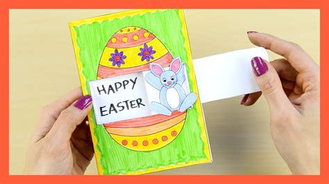 How To Make Easter Card Fun Easter Craft For Kids With Template Youtube