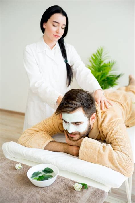 Man Getting A Massage Stock Image Image Of Attractive 97028879