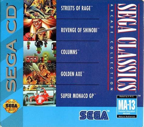 Sega Arcade Classics 5 In 1 Screenshots For Sega Cdmega Cd