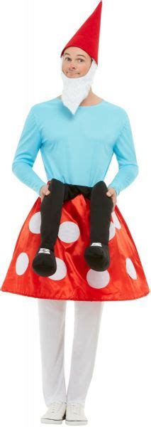 Adult Gnome Toadstool Fancy Dress Comical Costume