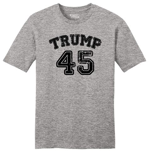 Trump 45 Mens Soft T Shirt Political Republican Politics Usa Trump Tee