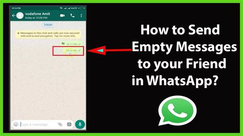 How To Send Empty Messages To Your Friends In Whatsapp Youtube