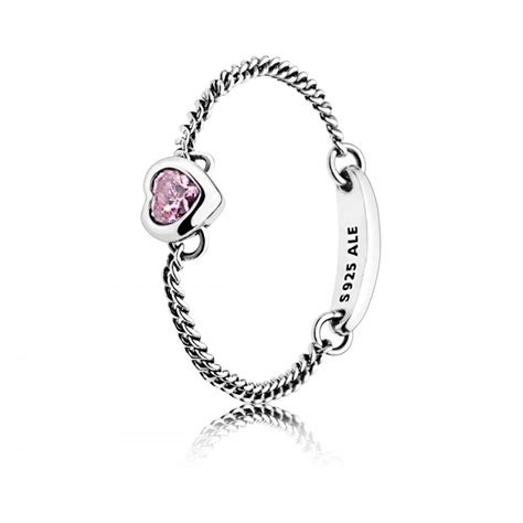 Pandora Pink Spirited Heart Chain Ring Jewellery From Francis And Gaye