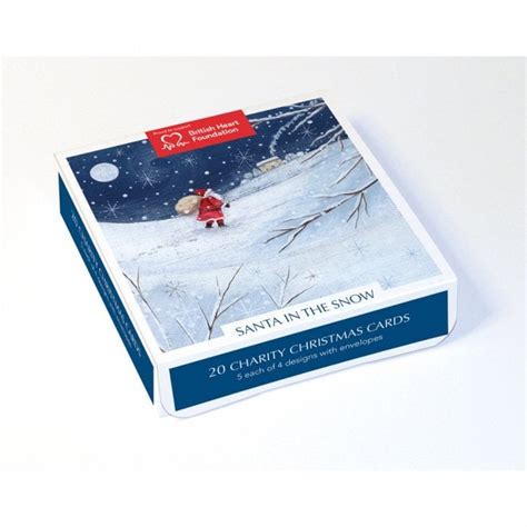 Museums Galleries Santa In The Snow Pack Of Charity Christmas Cards