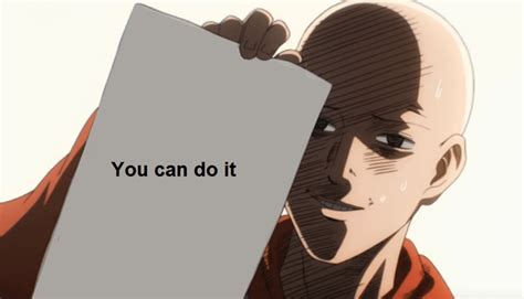 Cute Anime Girls Holding Signs Are Getting Thousands Of Upvotes Don T Leave Saitama In The