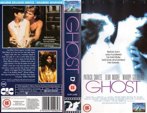 Ghost Vhs Cover 1990 Uk Paramount Pictures Free Download Gambaran