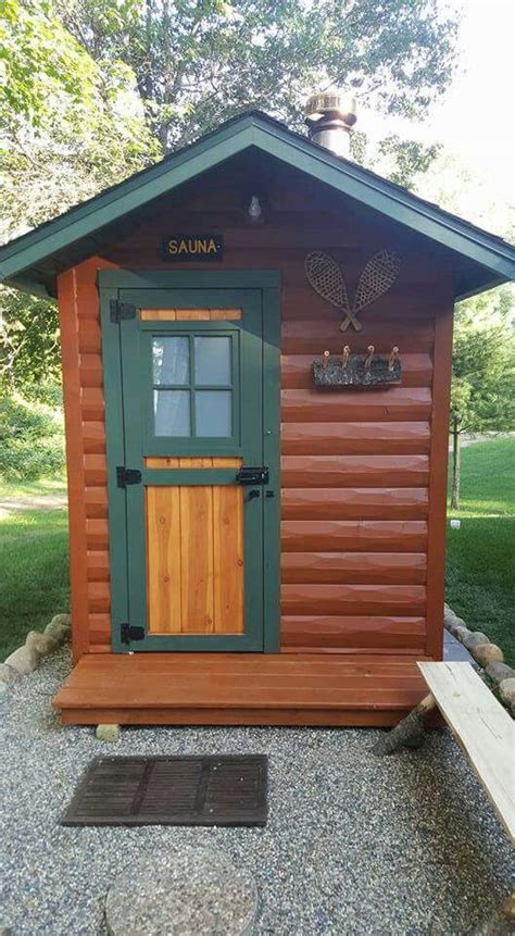 Christensen Sauna 6x10 With Log Siding