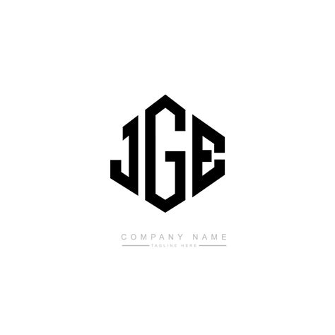 Jge Brief Logo Design Mit Polygonform Jge Logo Design In Polygon Und