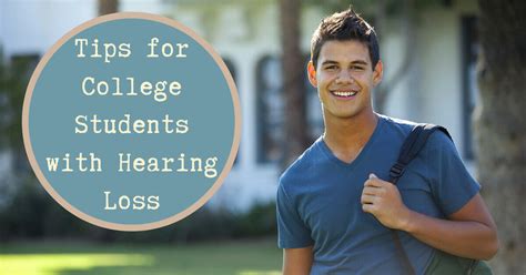 Tips For College Students With Hearing Loss Custom Hearing Solutions