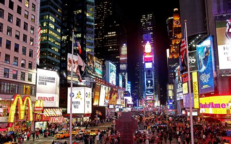 New York Time Square At Night Wallpaper 2560x1600 21728