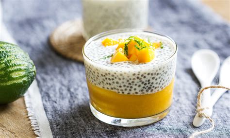 2 cdas semillas de chia. Postre de mango con semillas de chía, una sensación | Bacanal