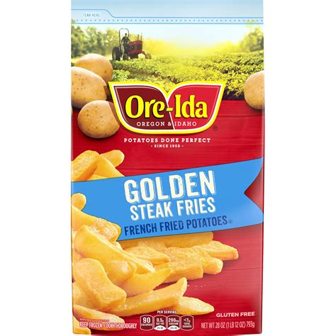 Ore Ida Golden Thick Cut Steak French Fries Fried Frozen Potatoes 28