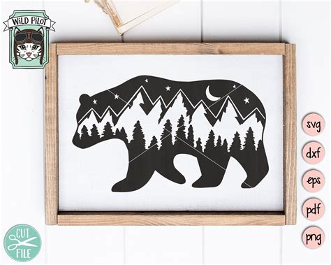 Free Free 113 Mountain Bear Svg SVG PNG EPS DXF File