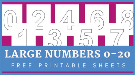 Large Printable Numbers 0 10 Made By Teachers