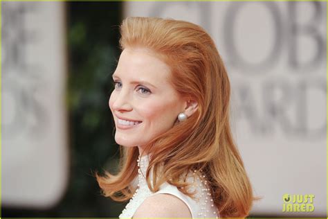 Jessica Chastain Golden Globes Red Carpet Photo