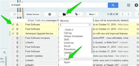 How To Recover Deleted Email From Trash In Gmail