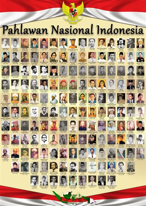 Gambar Pahlawan Nasional Indonesia Lengkap Gambar Gambar Pahlawan Riset