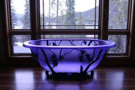 Pin By Annie Christie On Houses Baths Glass Tub Goth Home Decor