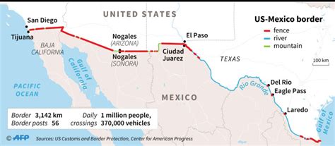 Us Mexico Border Cities Map