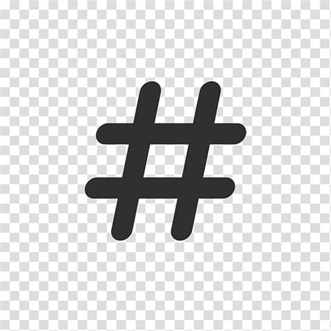 Social Media Number Sign Hashtag Symbol Tags Transparent Background
