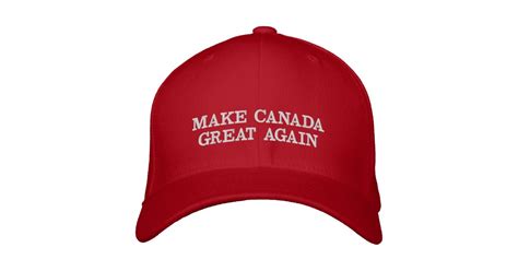 Make Canada Great Again Mcga Embroidered Hat Zazzleca
