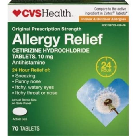 Cvs Health Allergy Relief Original Prescription Strength 10 Mg