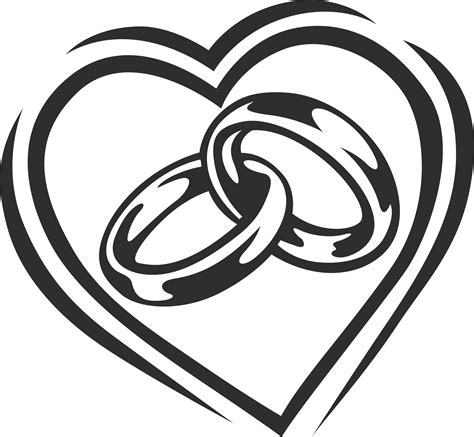 Https://techalive.net/wedding/contemporary Wedding Ring Clipart Black And White