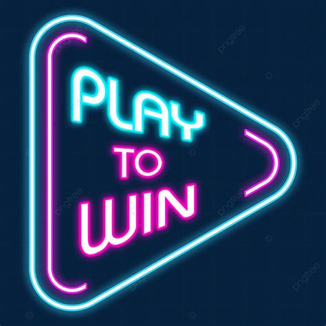 Play And Win Png Transparent Play Neon Text Style To Win Logo Banner