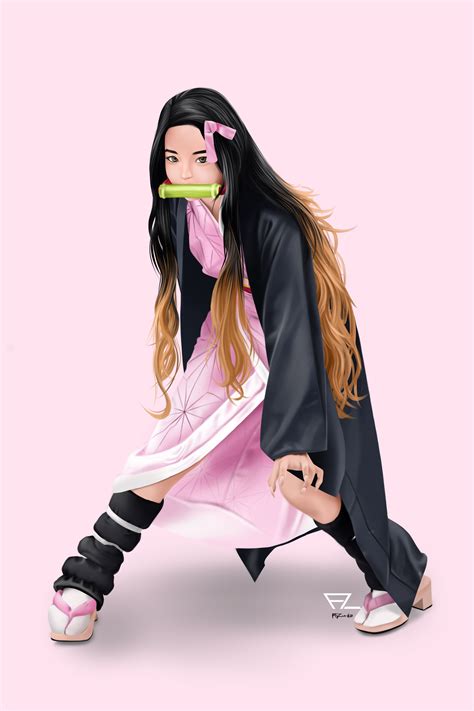 Nezuko Kamado Demon Slayer Kimetsu No Yaiba Anime Anime Fanart