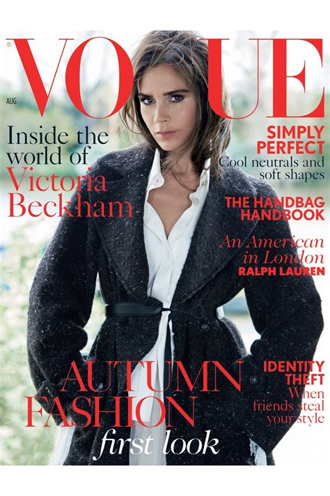 Victoria Beckham Vogue Cover Interview August 2014 British Vogue British Vogue