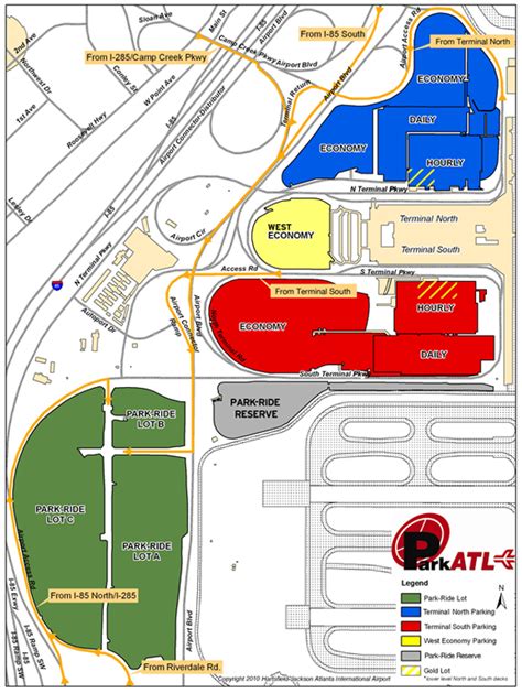 Southwest Atlanta Hartsfield Airport Map