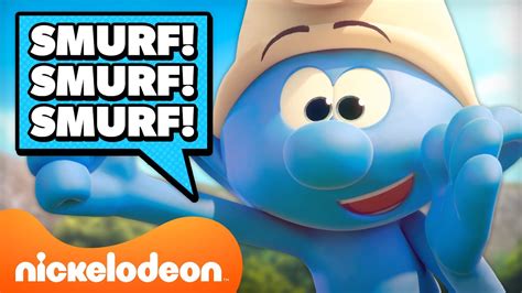 Every Time The Smurfs Say Smurf Part 2 🔵 Nickelodeon Cartoon
