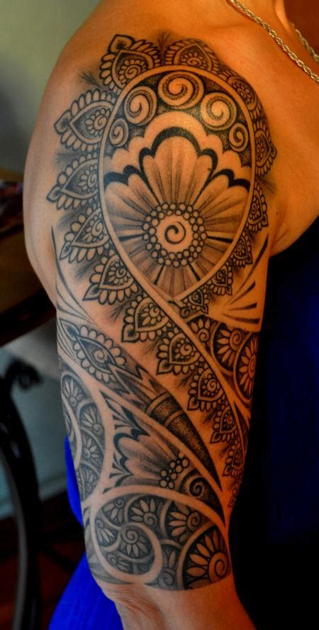 See more ideas about henna tattoo, sleeve tattoos, tattoos. Henna-inspired half sleeve by Audi : Tattoos