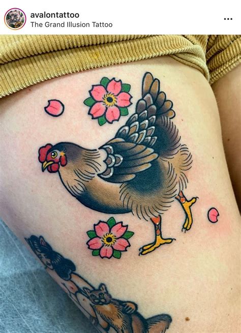 Pin By Carrie S On Chickens Chicken Tattoo Tattoos Hen Tattoo