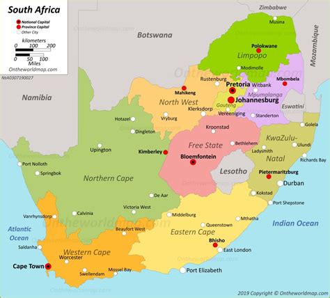 Map Of South Africa Cities Valley Zip Code Map