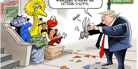 Cartoonist Gary Varvel President Trumps Budget Cuts
