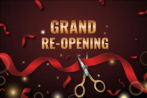 Free Vector Grand Re Opening Background