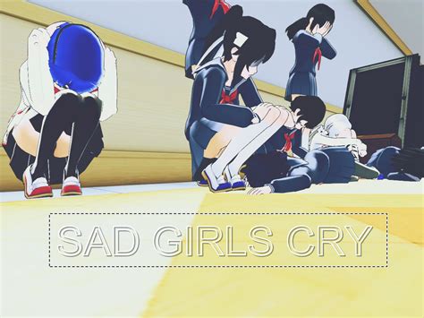 Yandere Simulator Sad Girls Cry By Xcollina On Deviantart