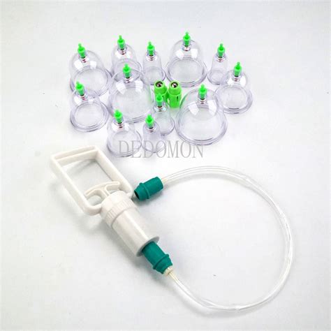 6 12pcs Cups Medical Vacuum Cans Cupping Cup Cellulite Suction Cup Therapy Massage Anti